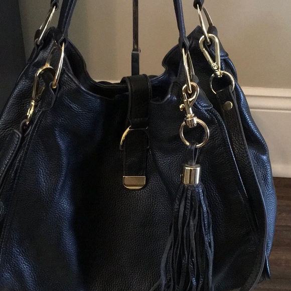 G.I.L.I. Black Leather Tote Bag - Picture 2 of 6